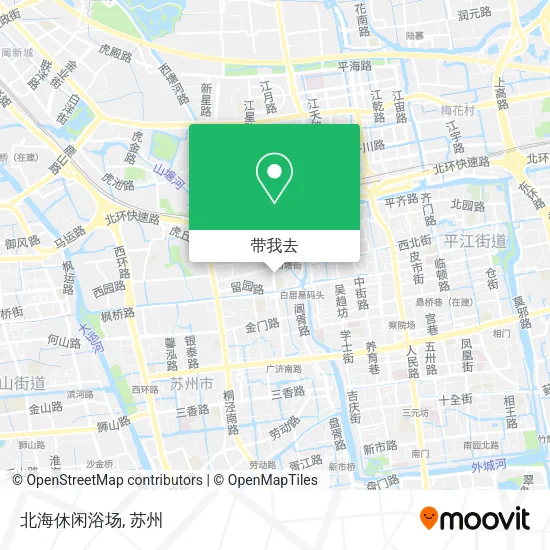 北海休闲浴场地图