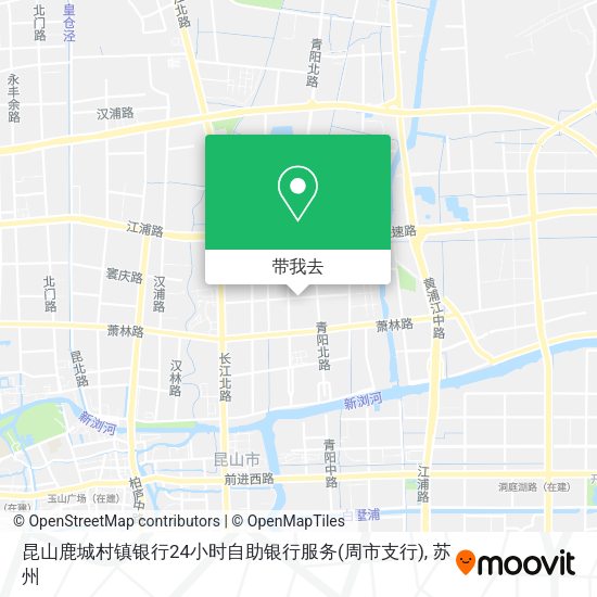 昆山鹿城村镇银行24小时自助银行服务(周市支行)地图