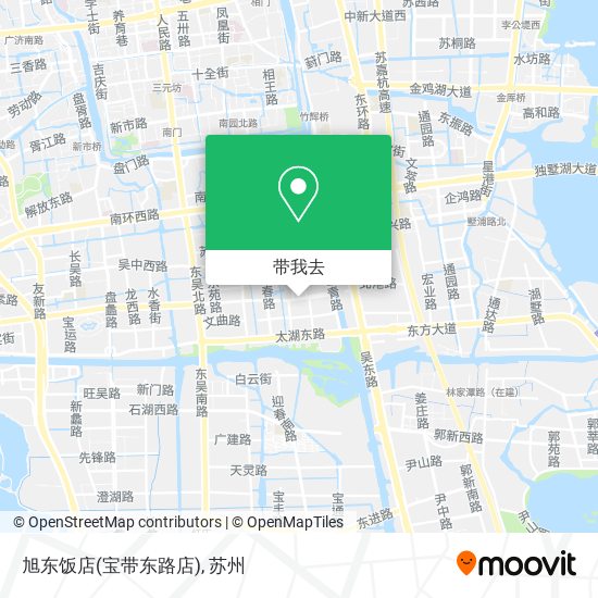 旭东饭店(宝带东路店)地图