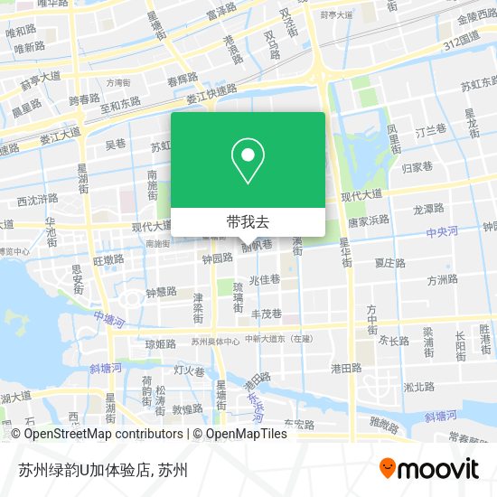 苏州绿韵U加体验店地图