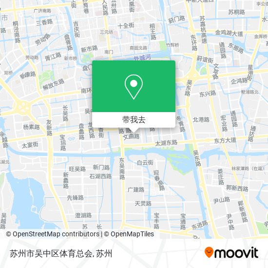 苏州市吴中区体育总会地图
