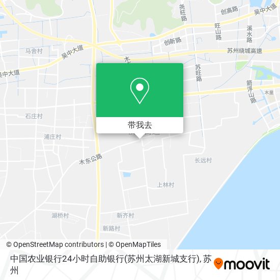 中国农业银行24小时自助银行(苏州太湖新城支行)地图