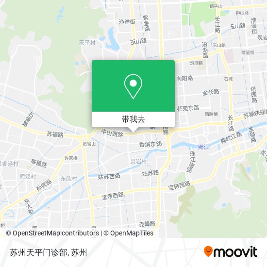 苏州天平门诊部地图