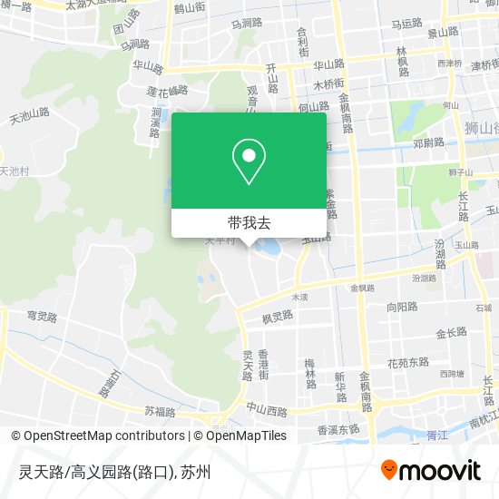 灵天路/高义园路(路口)地图