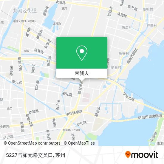 S227与如元路交叉口地图