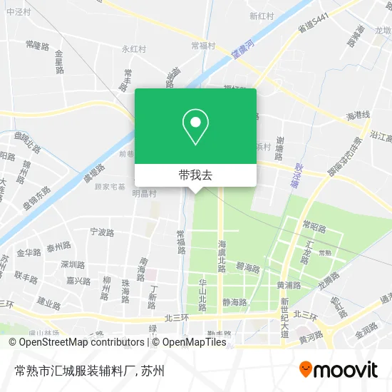 常熟市汇城服装辅料厂地图