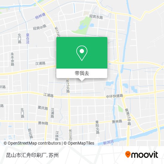 昆山市汇舟印刷厂地图