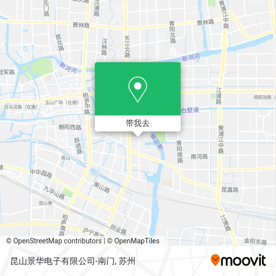 昆山景华电子有限公司-南门地图