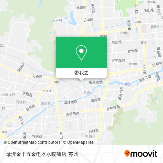 母渎金丰五金电器水暖商店地图