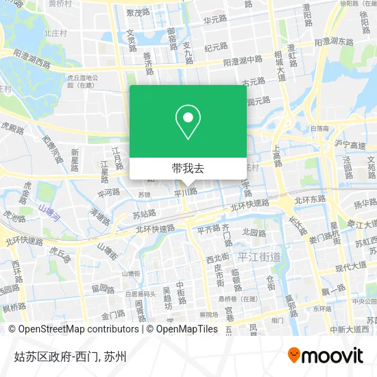 姑苏区政府-西门地图