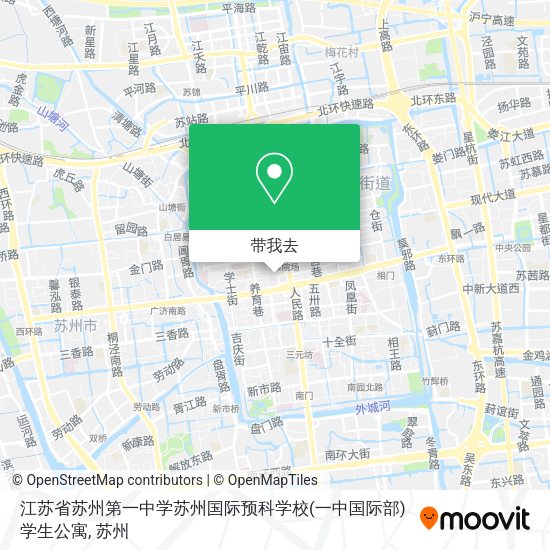 江苏省苏州第一中学苏州国际预科学校(一中国际部)学生公寓地图