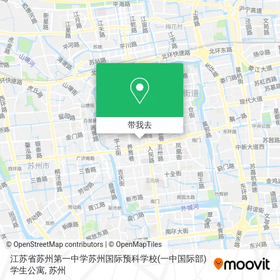 江苏省苏州第一中学苏州国际预科学校(一中国际部)学生公寓地图