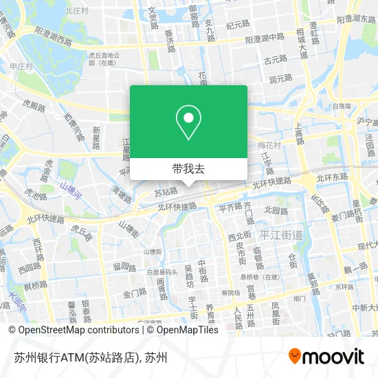 苏州银行ATM(苏站路店)地图