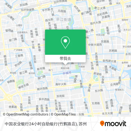 中国农业银行24小时自助银行(竹辉路店)地图