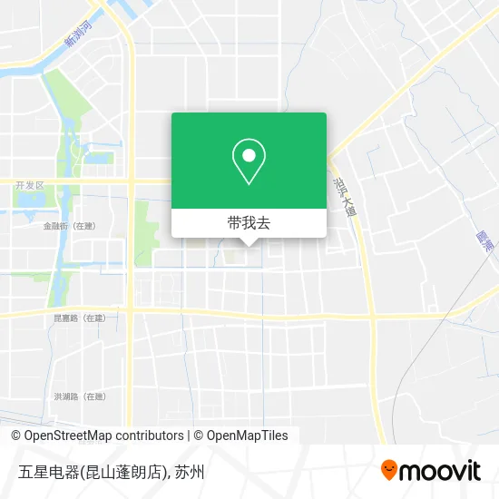 五星电器(昆山蓬朗店)地图