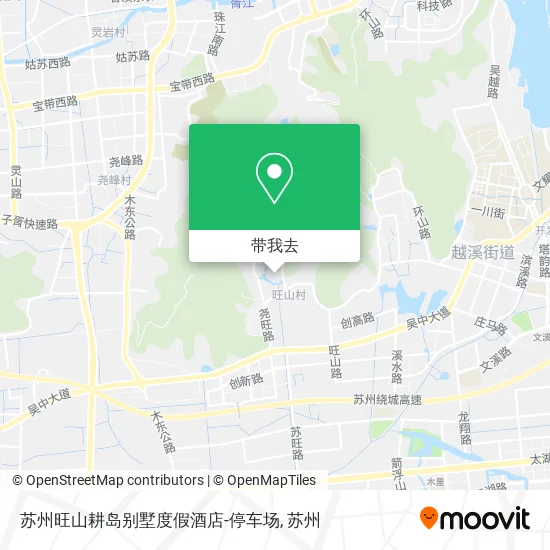 苏州旺山耕岛别墅度假酒店-停车场地图