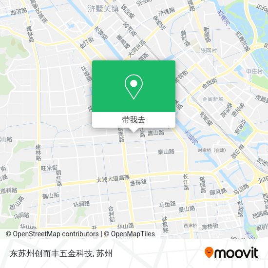 东苏州创而丰五金科技地图