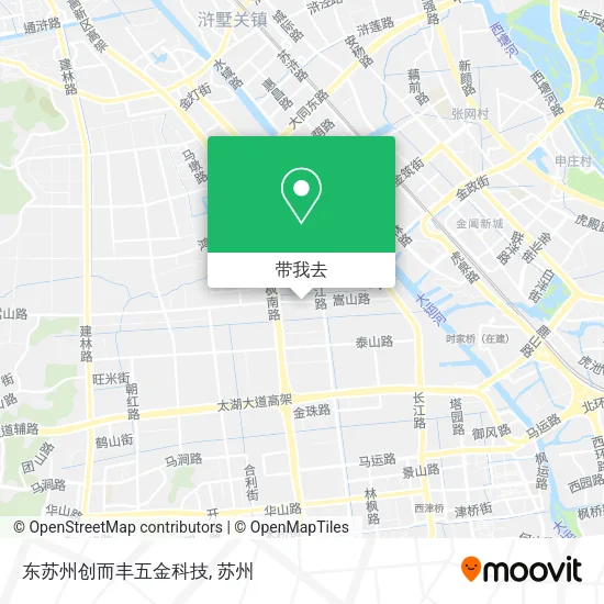东苏州创而丰五金科技地图