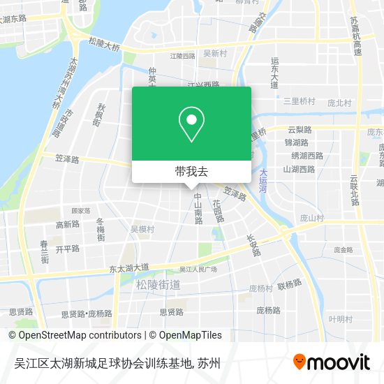 吴江区太湖新城足球协会训练基地地图