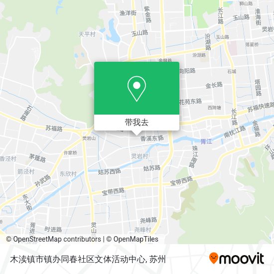 木渎镇市镇办同春社区文体活动中心地图