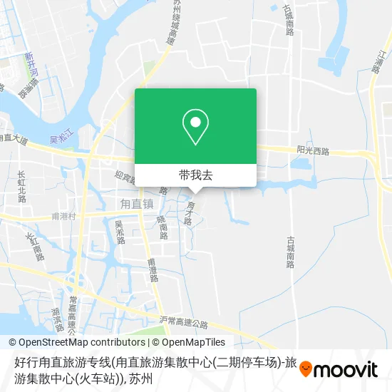 好行甪直旅游专线(甪直旅游集散中心(二期停车场)-旅游集散中心(火车站))地图