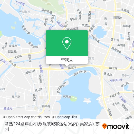 常熟224路岸山村线(服装城客运站(站内)-吴家浜)地图