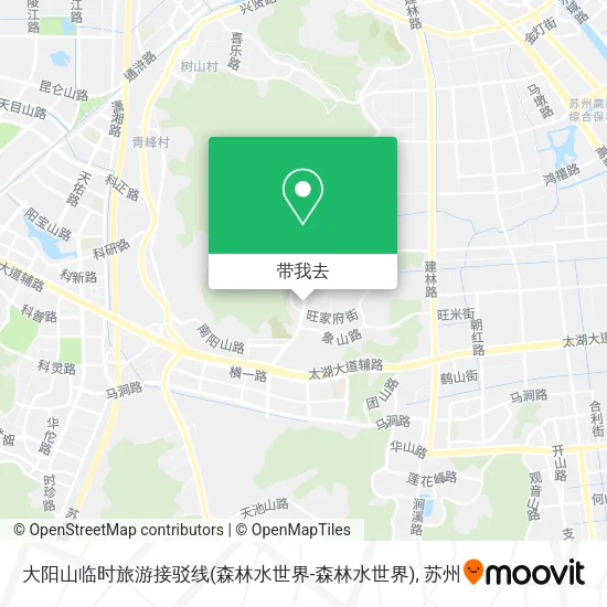 大阳山临时旅游接驳线(森林水世界-森林水世界)地图