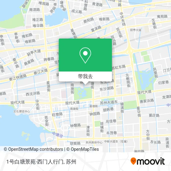 1号白塘景苑-西门人行门地图