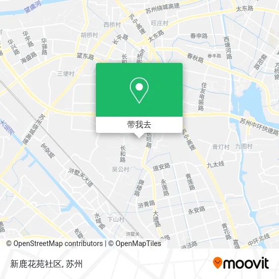 新鹿花苑社区地图