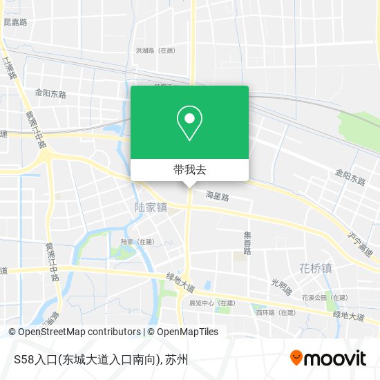 S58入口(东城大道入口南向)地图