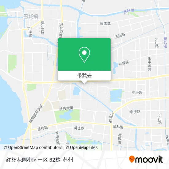 红杨花园小区一区-32栋地图