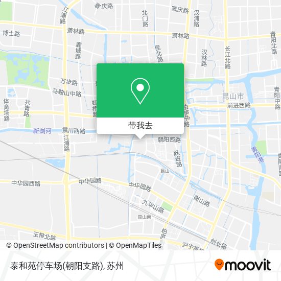 泰和苑停车场(朝阳支路)地图