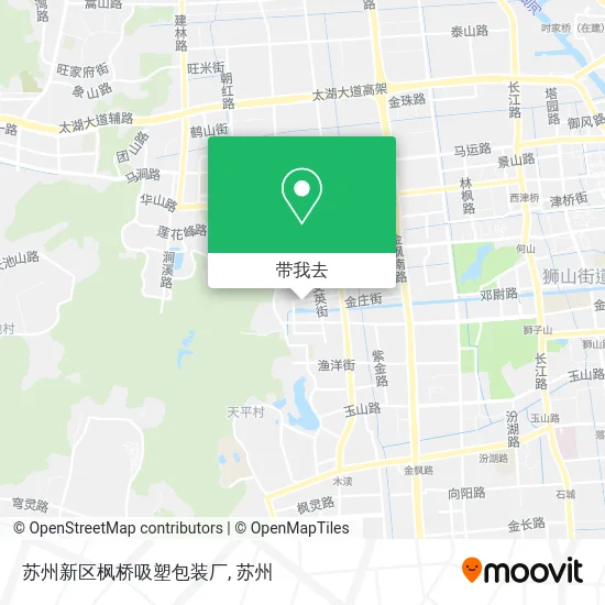 苏州新区枫桥吸塑包装厂地图