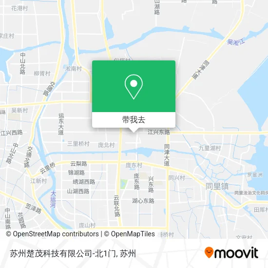 苏州楚茂科技有限公司-北1门地图