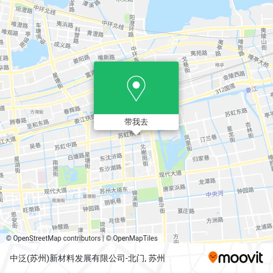 中泛(苏州)新材料发展有限公司-北门地图