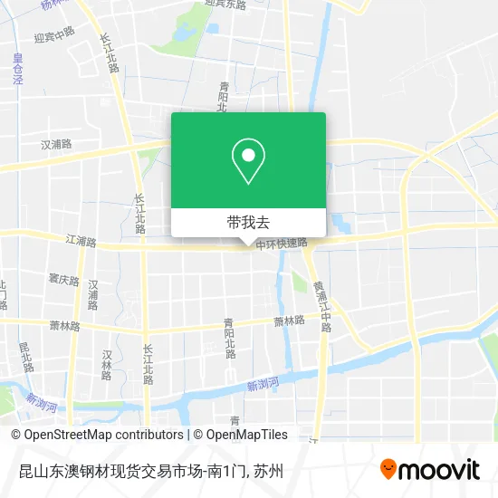 昆山东澳钢材现货交易市场-南1门地图