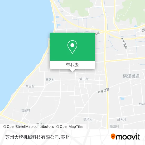 苏州大牌机械科技有限公司地图