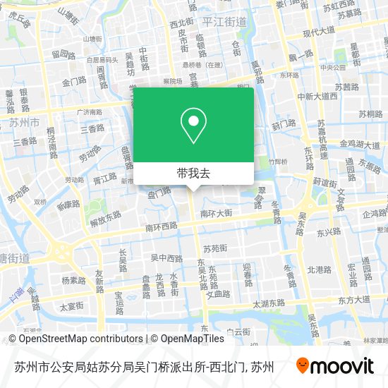 苏州市公安局姑苏分局吴门桥派出所-西北门地图