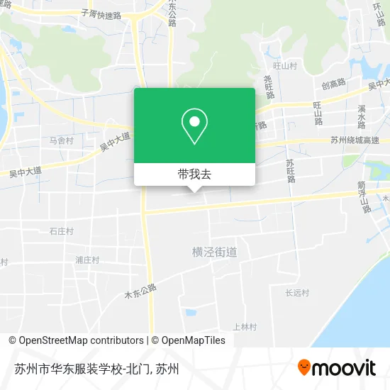 苏州市华东服装学校-北门地图