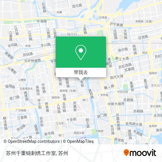 苏州千重锦刺绣工作室地图