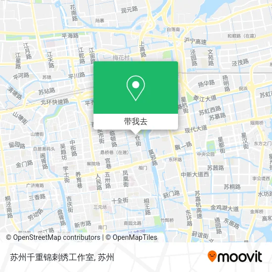 苏州千重锦刺绣工作室地图