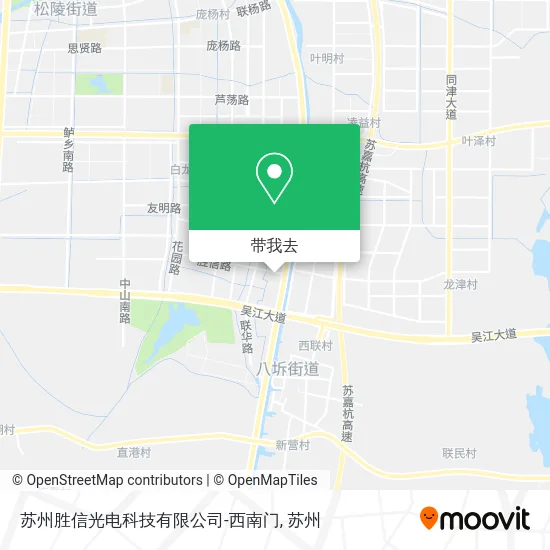 苏州胜信光电科技有限公司-西南门地图