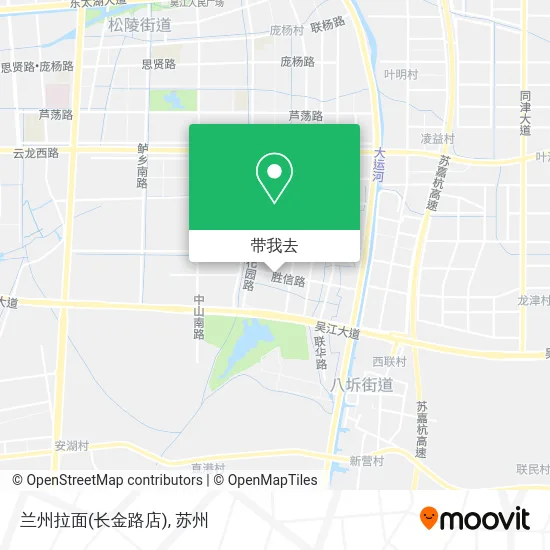 兰州拉面(长金路店)地图