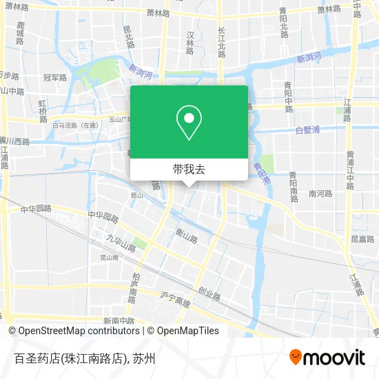 百圣药店(珠江南路店)地图