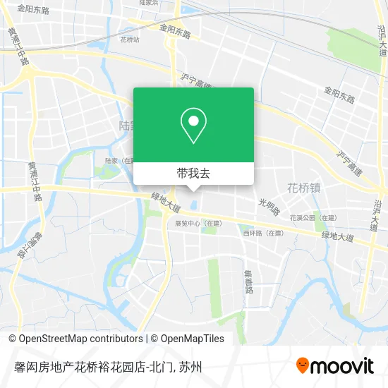 馨闳房地产花桥裕花园店-北门地图