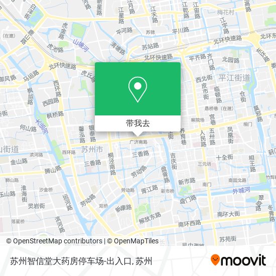 苏州智信堂大药房停车场-出入口地图