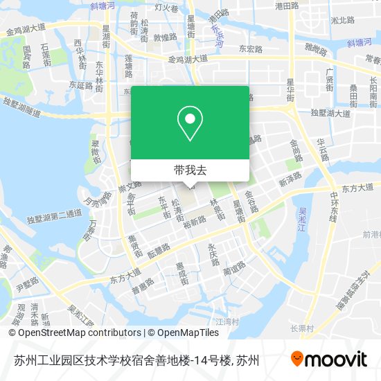 苏州工业园区技术学校宿舍善地楼-14号楼地图