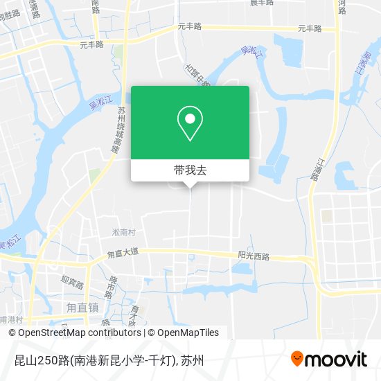 昆山250路(南港新昆小学-千灯)地图