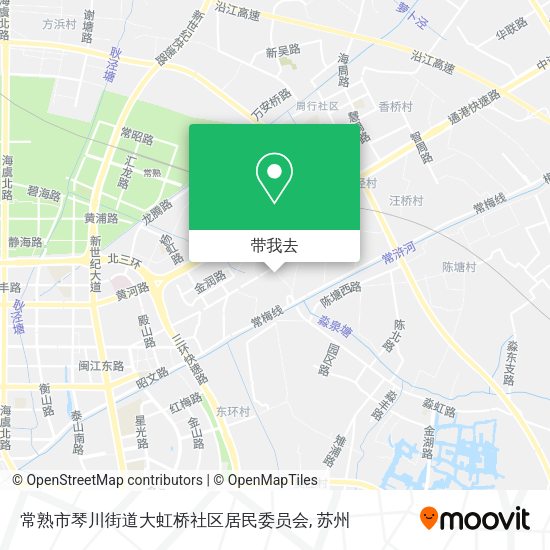 常熟市琴川街道大虹桥社区居民委员会地图