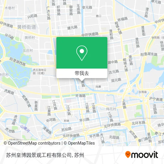 苏州皇博园景观工程有限公司地图